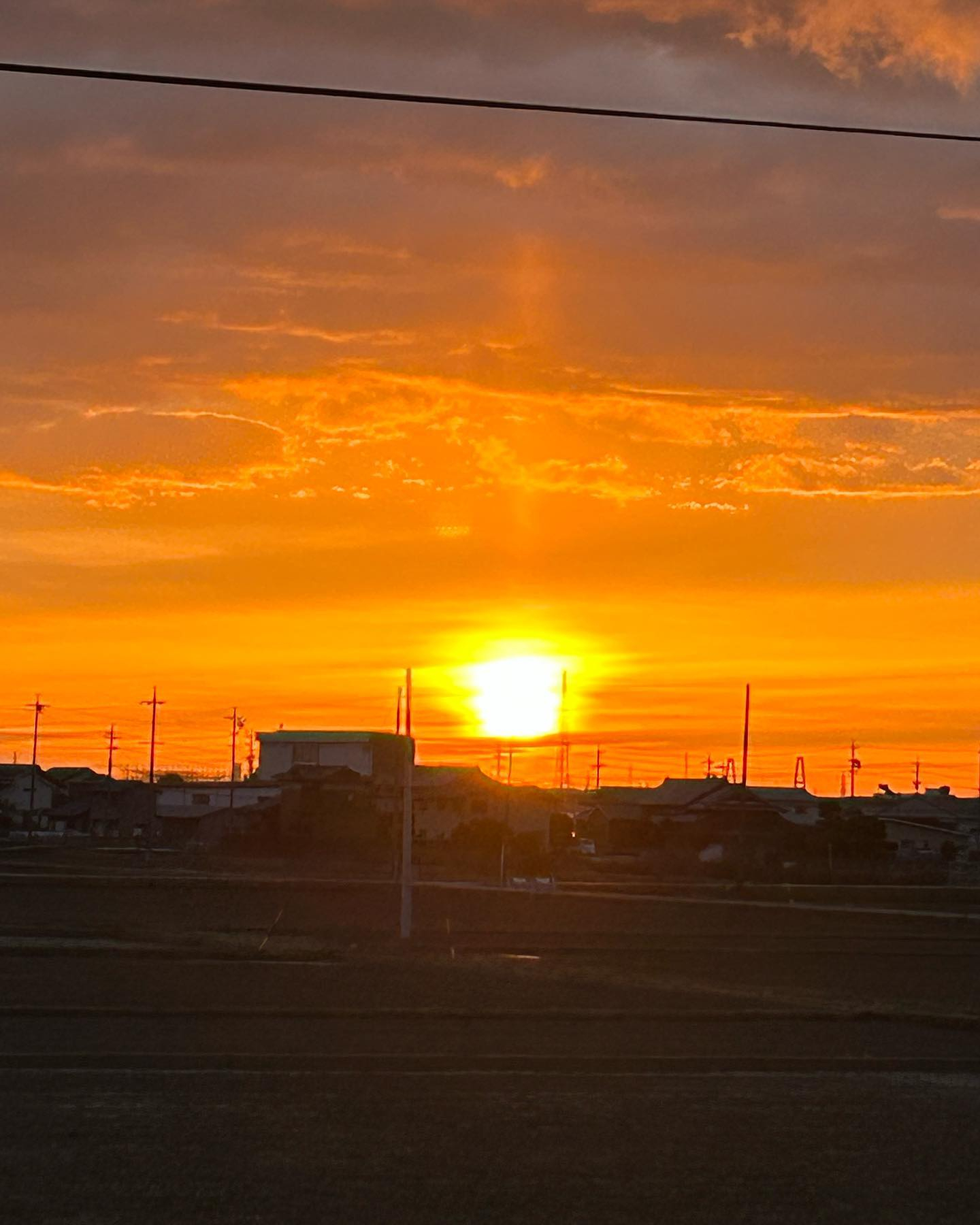 大きな太陽が登りました☀️