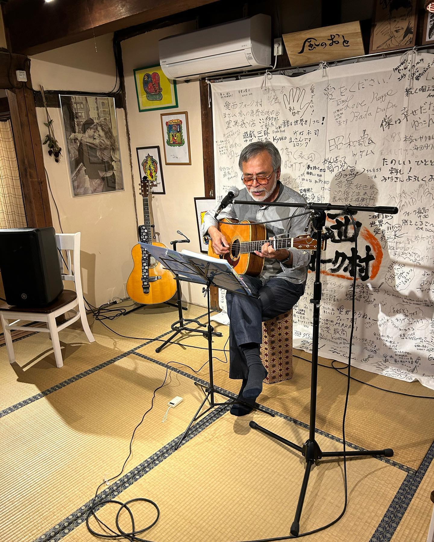 やっぱり大盛りで楽しい愛西フォーク村ライブでした😊