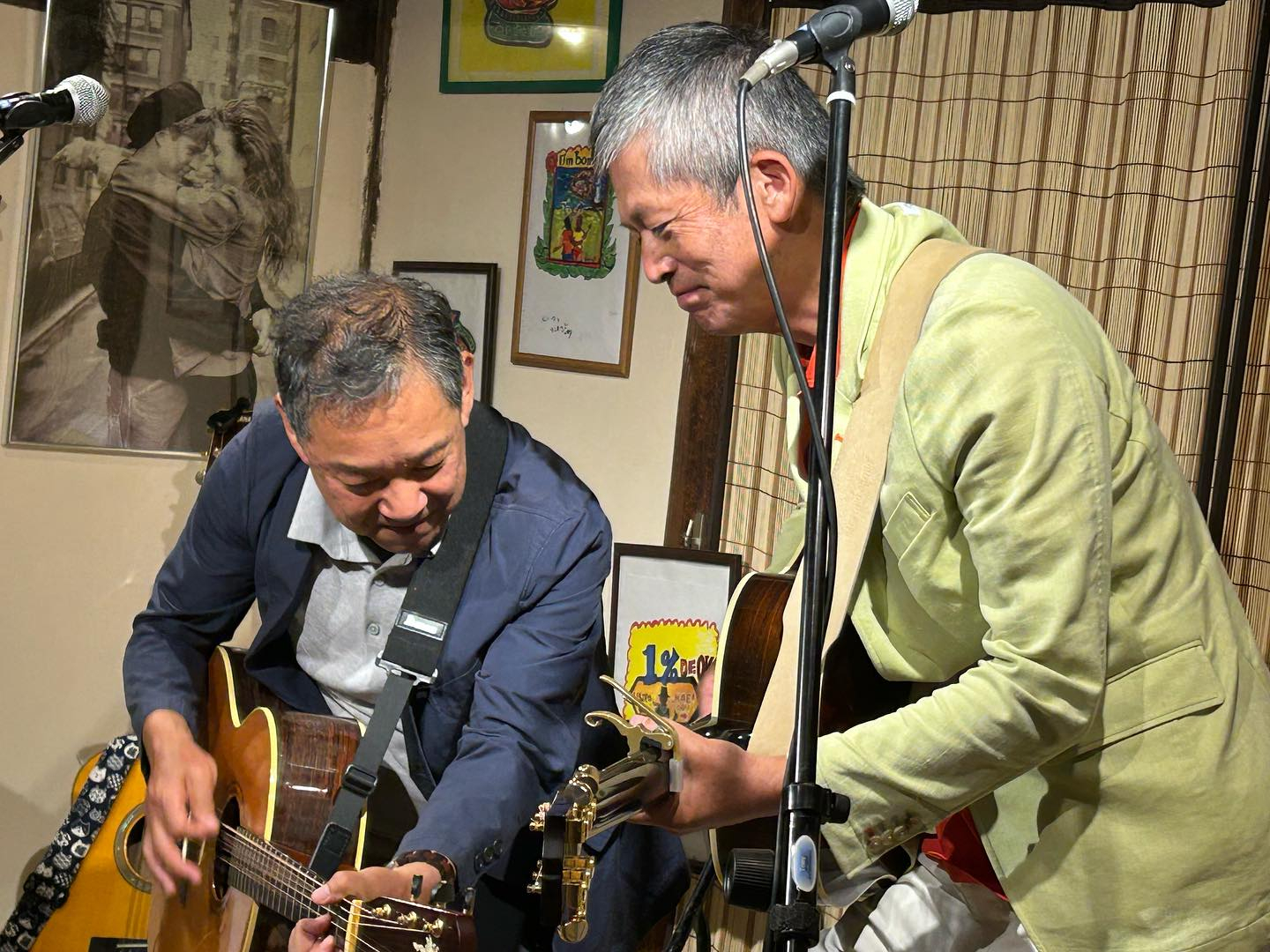 2晩続けての風のおとライブは最強のベテラン勢の味のある歌声で...